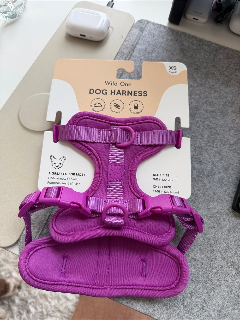 Wild One Purple Dog Harness - XS